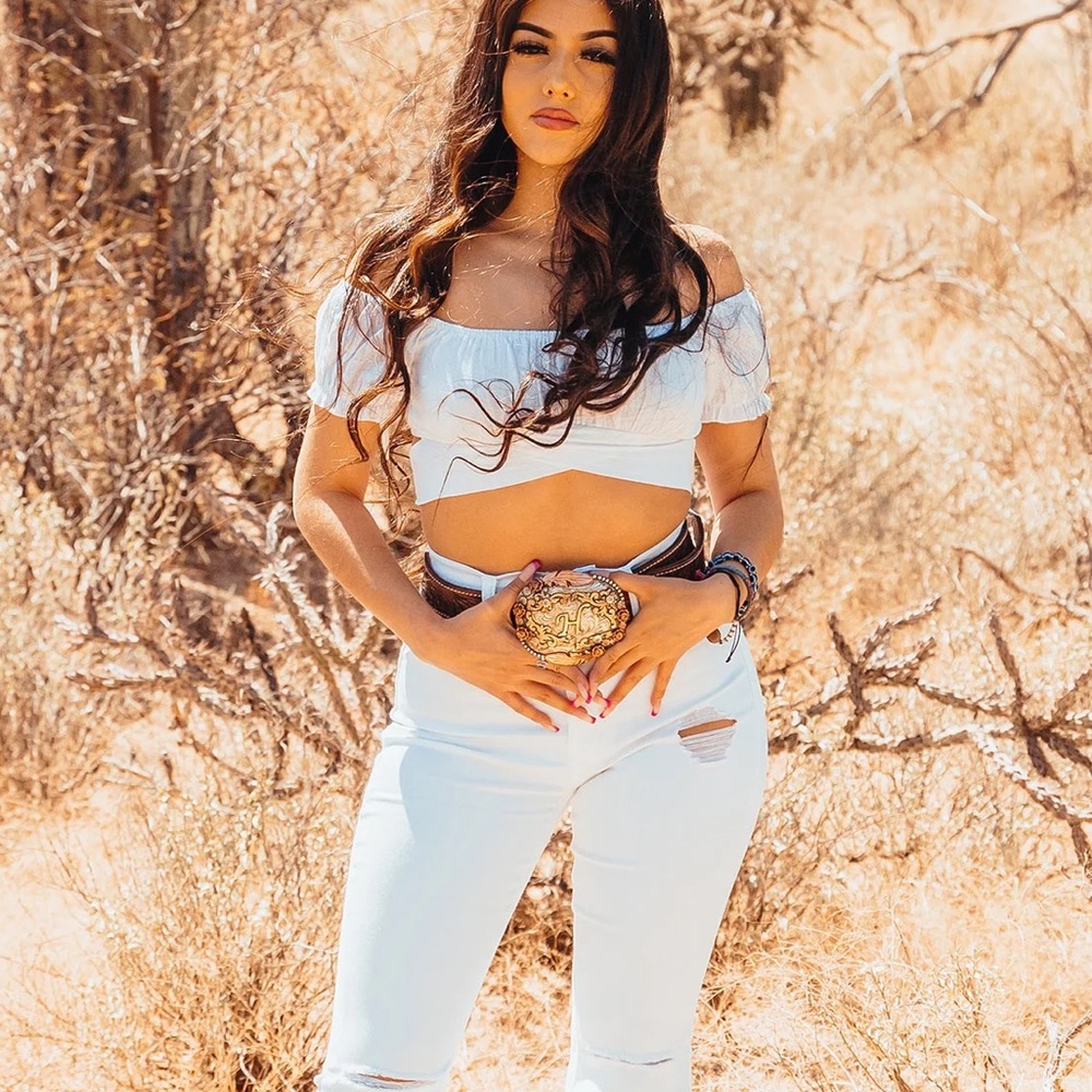 White tie crop top